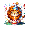 Leo Birthday Confetti