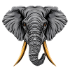 Majestic Elephant: Geometric Tribal Wisdom