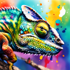 Chameleon coloured