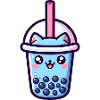 Cat Boba Tee für Katzen- und Bubble Tea-Liebhaber
