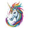 Buntes Einhorn
