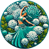 Teal Belly Dancer