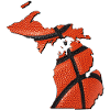 Michigan (États-Unis) | Vrai basket-ball | Carte