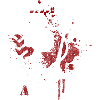 Trash Polka Design Rouge