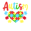 Autismus Puzzleteile Herz
