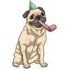 Pug Birthday Toad