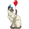 Siamese Cat Birthday Balloon