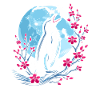 Pinguin Japan Cherry Blossom Moon