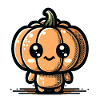 Kawaii Pumpkin Cute Halloween Pumpkin