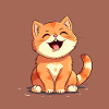 Laughing kitten