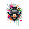 VR Affe bunt