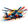Helicopter - Farbsplash