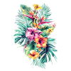 Design floral d’Hawaï