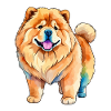 Chow Chow Aquarelles