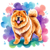 Chow Chow Aquarelles
