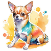 Chihuahua Aquarelles