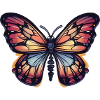 Bunter Schmetterling