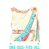 Toga de fête costumée grecque