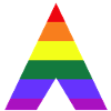 LGBT Ally Rainbow Triangle