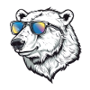 Polar Bear Funny Summer Sun