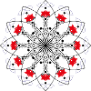 Mandala Red and Black