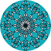 Mandala blue Original