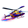 JetRanger Bell 206 - Farbsplash