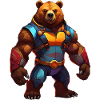 Futuristic Warrior Bear
