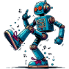 Extraterrestrial alien robot dances