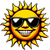 Sun with Sunglasses