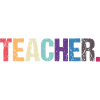 Conception colorée de TEACHER
