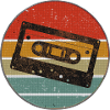 Kassetten Design mit Retro-Vibe