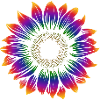 Rainbow Sunflower - Sun - Good Mood