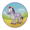 zebra, sød, kawaii, cartoon Clipart, dyr, kæledyr