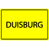 City sign Duisburg