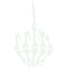 skull middle finger