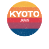 Kyoto Japan Retro Sunset Souvenir