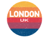 Retro Sunset Souvenir London UK