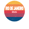 Souvenir retrò del tramonto Rio de Janeiro,
