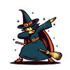 Dabbing Witch Funny Halloween Witch