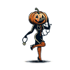 Funny pumpkin nurse geriatric nurse