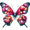 Butterfly tulip tulips Holland