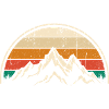 Crimson Peaks Retro Sunset