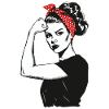 Girl Power Girl Power Grl Pwr Kvinde Pige Retro
