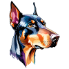 Doberman Aquarelles