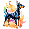 Doberman Aquarelles