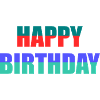 ANNIVERSARY. HAPPY BIRTHDAY. HAPPY BIRTHDAY