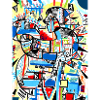 Cubism ink brush