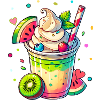 exotic fruity dreams:summer milkshake