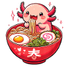 Cute Axolotl Ramen